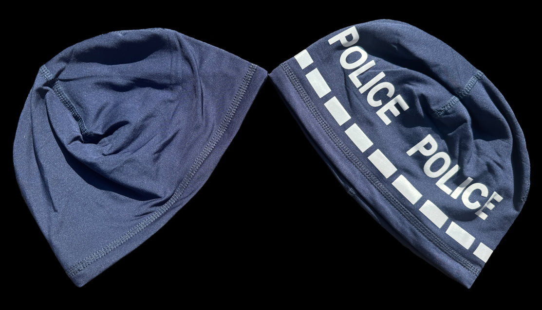 Police Beanie- Navy Blue Reversible POLICE