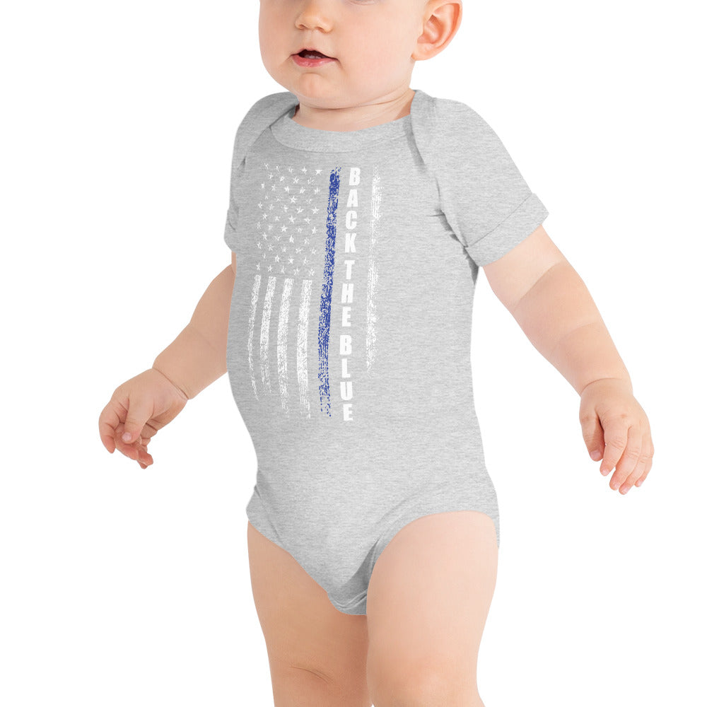 Back The Blue Bella Canvas Onesie