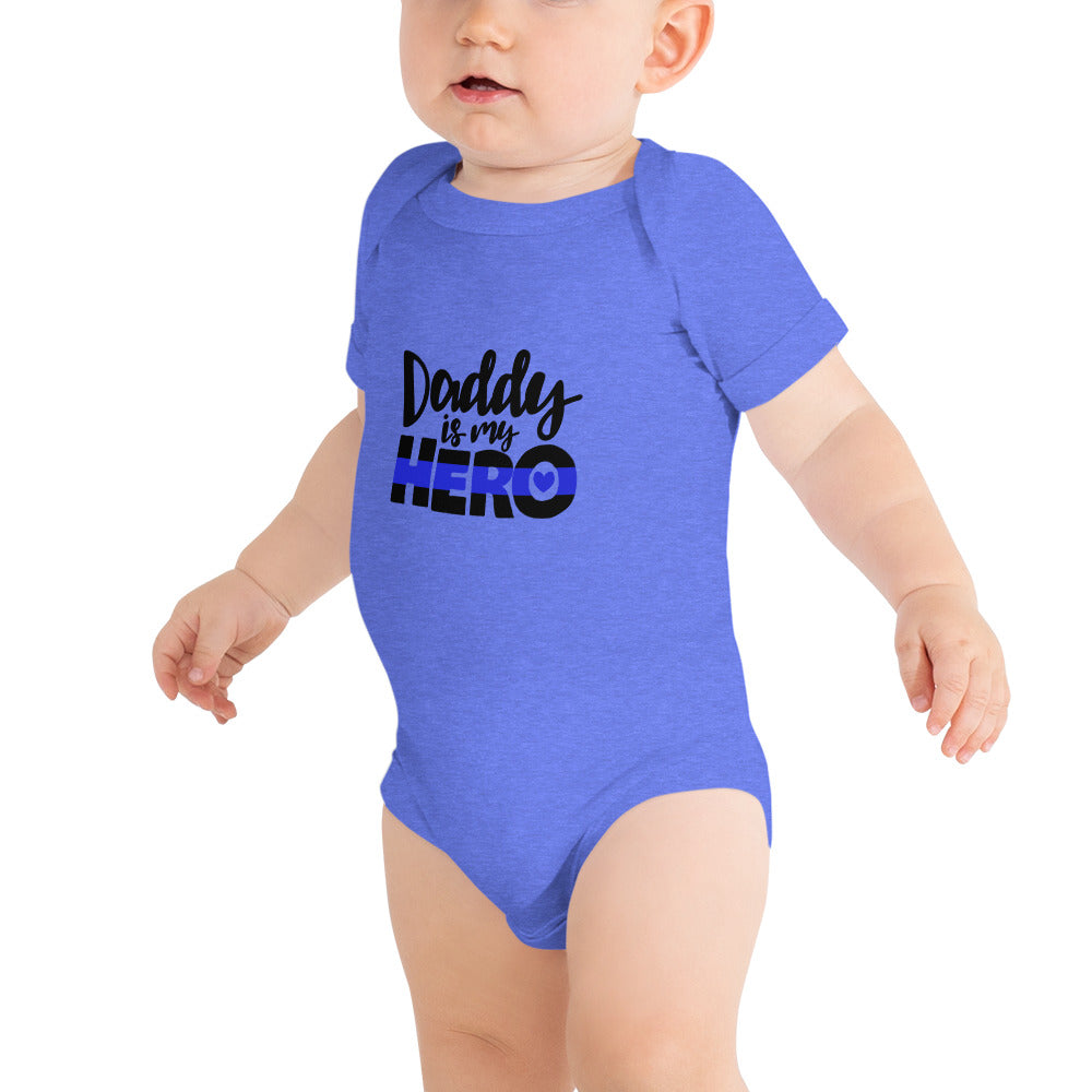 Daddy Is My Hero Thin Blue Line Bella Canvas Onesie