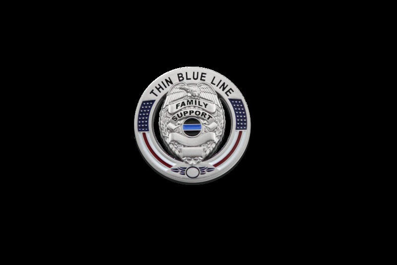 Thin Blue Line Family Support Police Pin