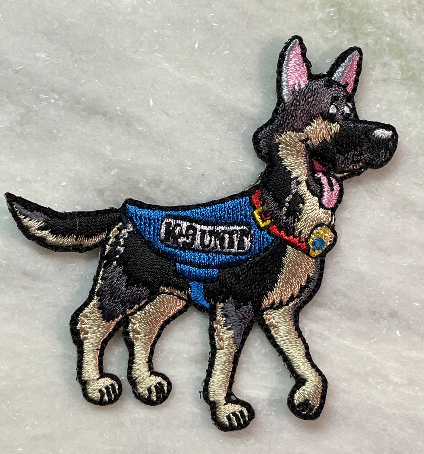 K9 Unit Patch, Police Dog, Perfect for Backpacks, Jackets, Stocking- Heat Sealed Back