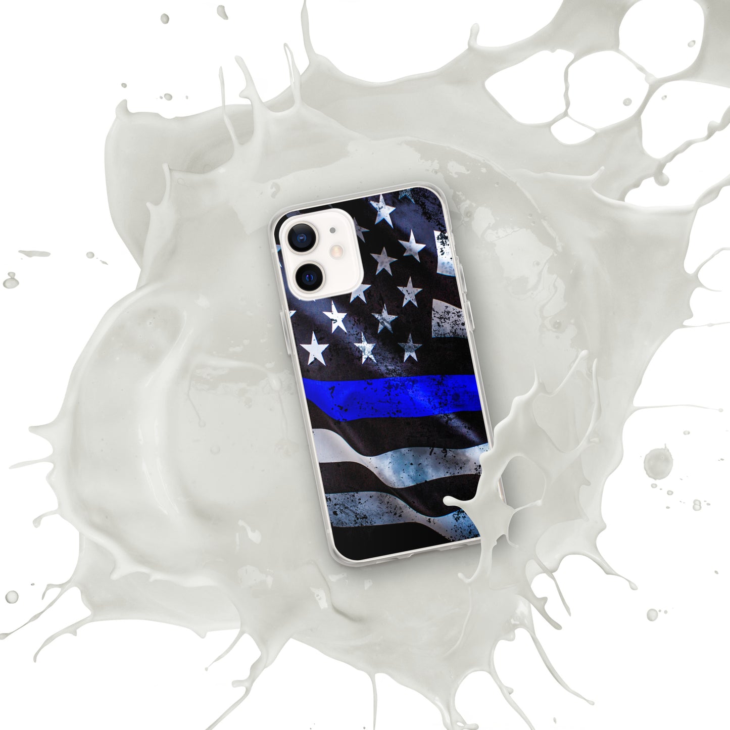 Thin Blue Line Flag iPhone Case