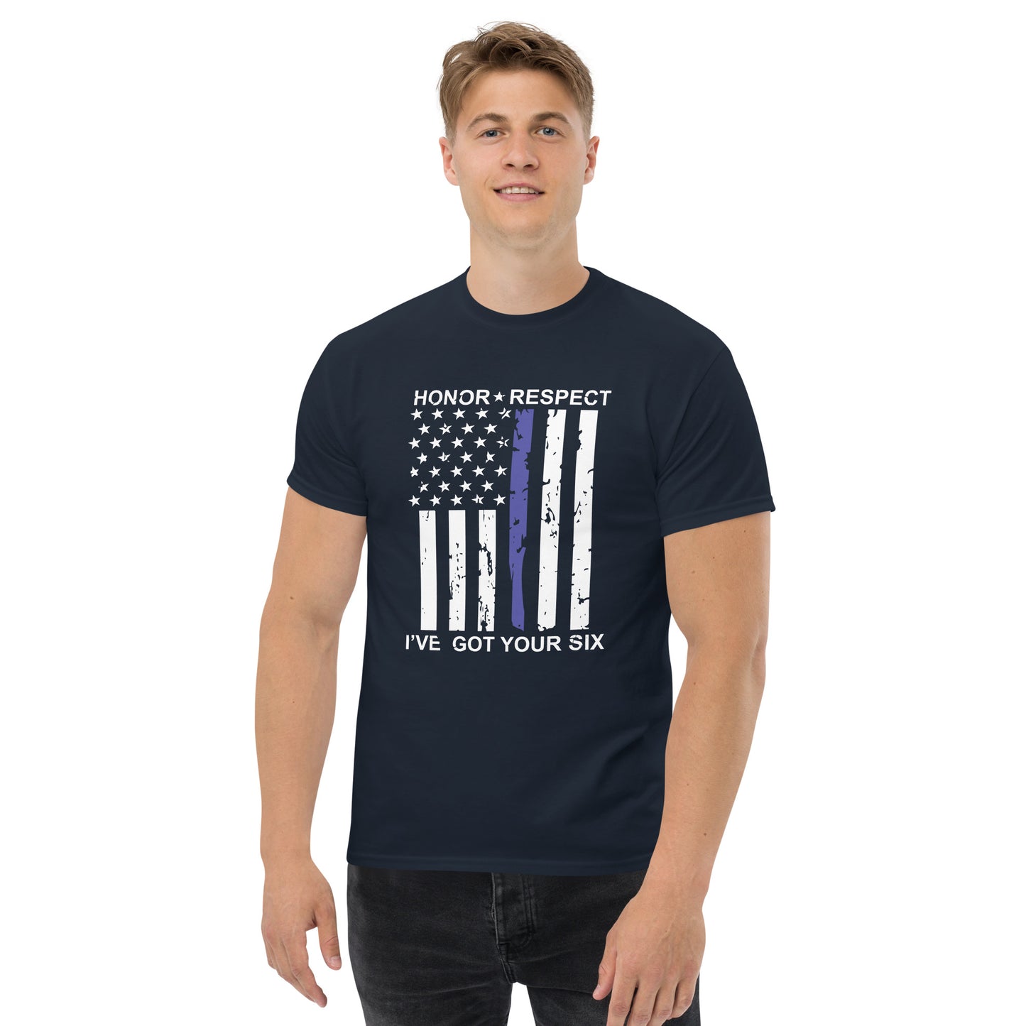 Honor and Respect I've Got Your Six Men's Classic Gildan Tee