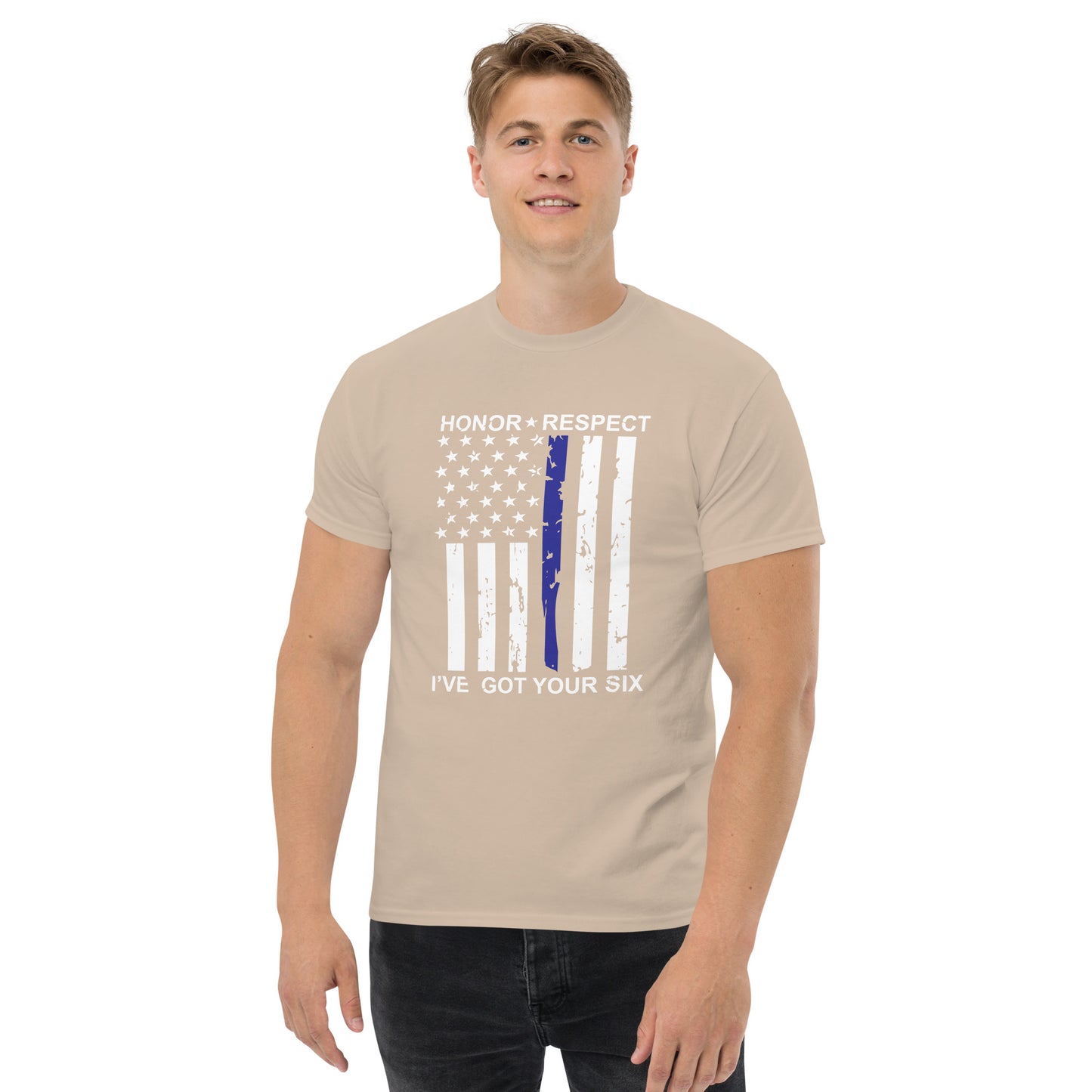 Honor and Respect I've Got Your Six Men's Classic Gildan Tee