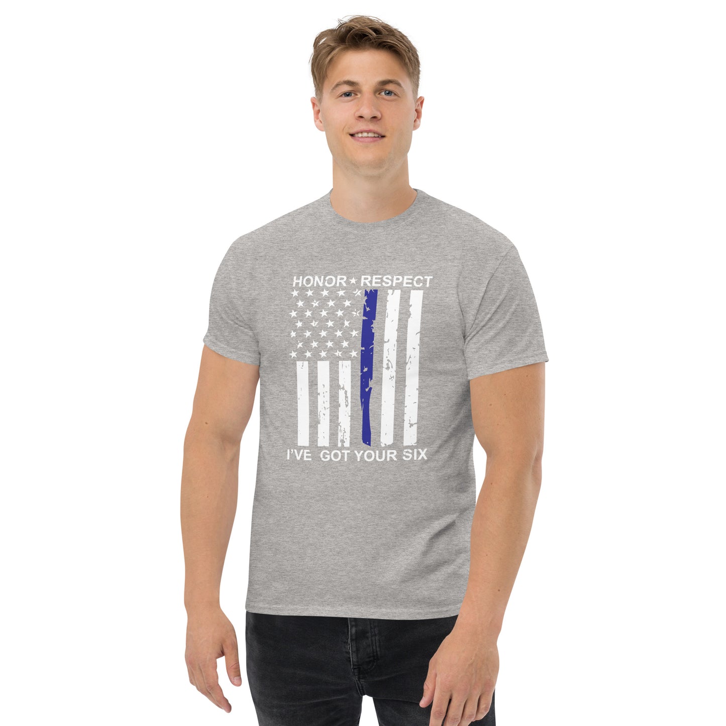 Honor and Respect I've Got Your Six Men's Classic Gildan Tee