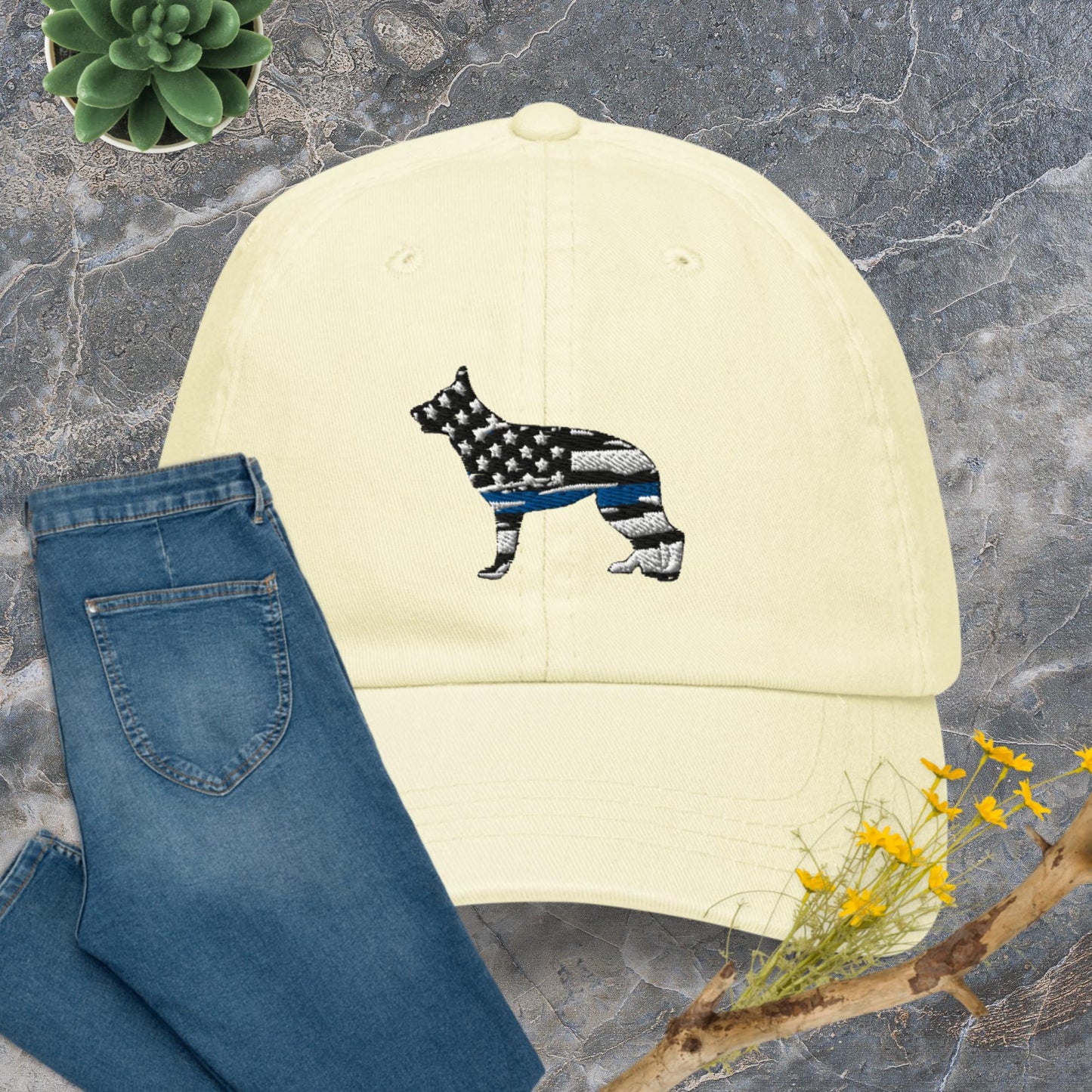 K9 Thin Blue Line Flag Women's Pastel Colors Hat