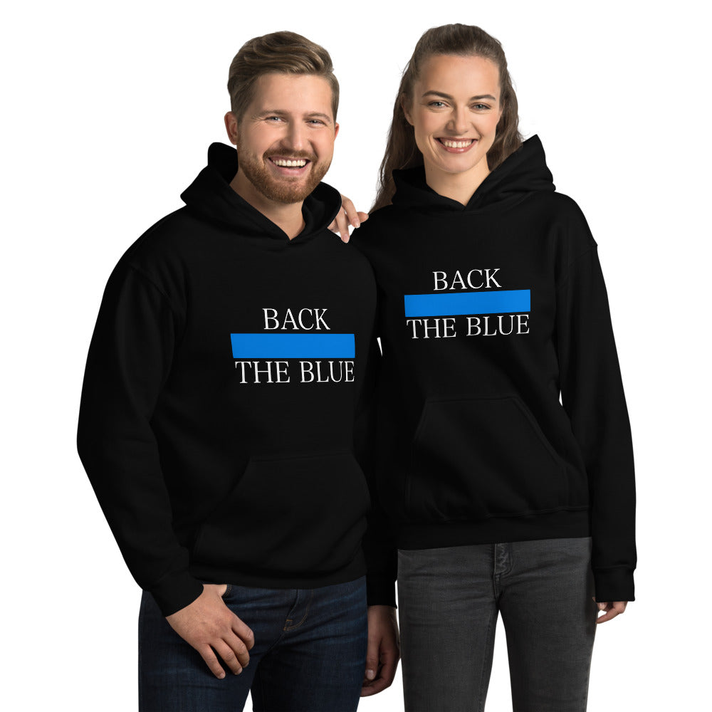 Back The Blue Line Blue Line Gildan Pocket Hoodie