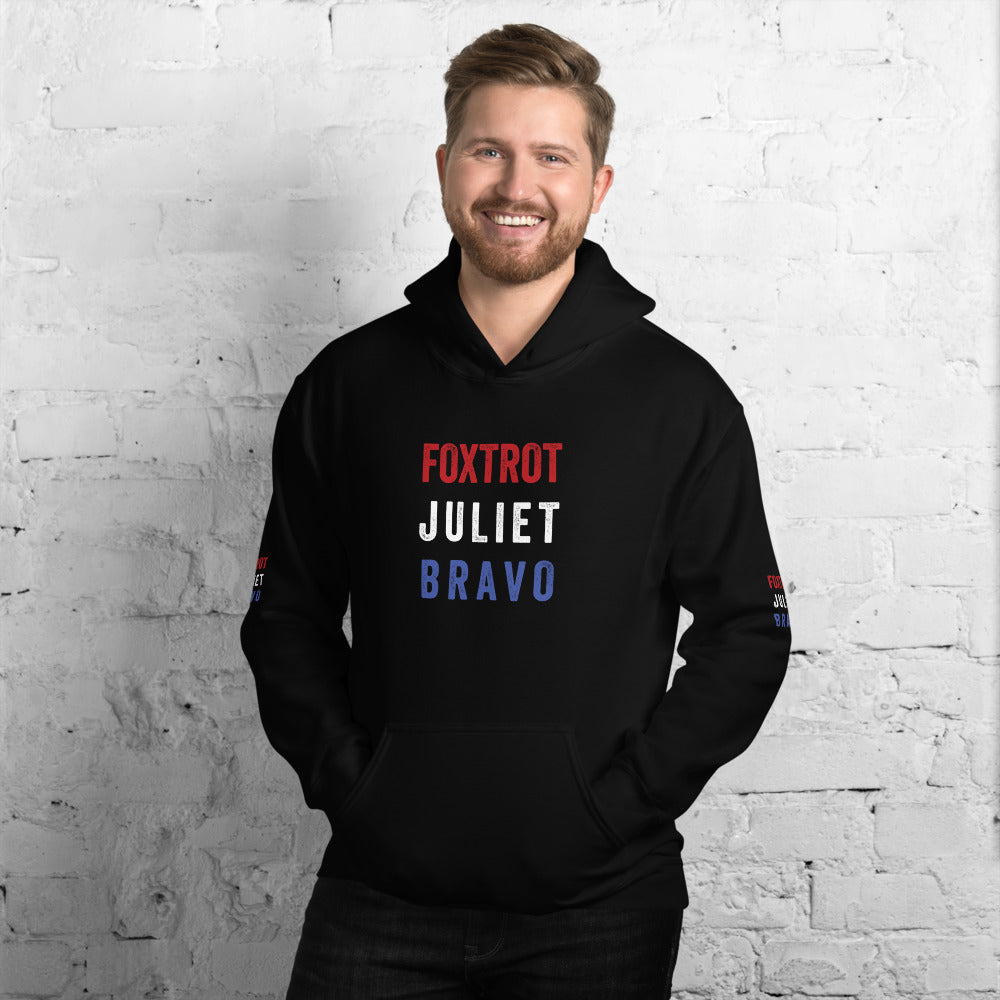Foxtrot Juliet Bravo Gildan Hooded Sweatshirt