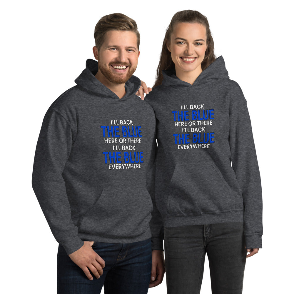 Back The Blue Everywhere Gildan Hoodie