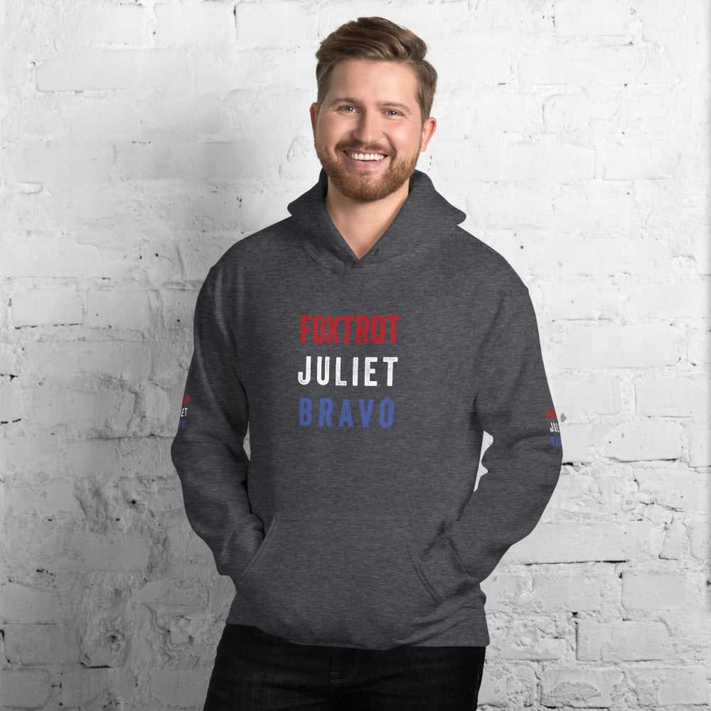 Foxtrot Juliet Bravo Gildan Hooded Sweatshirt
