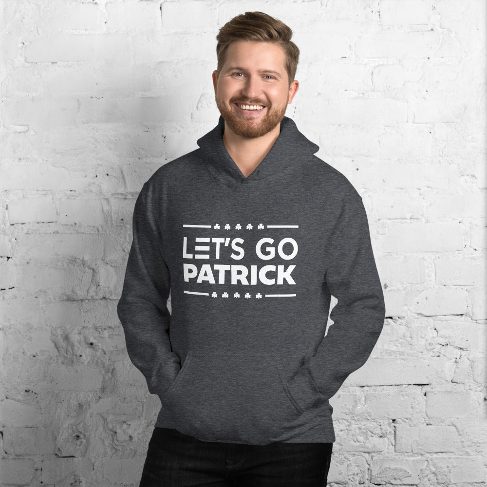 Irish Let's Go Patrick (Brandon) Shamrock Gildan Unisex Hoodie :Small-5XL