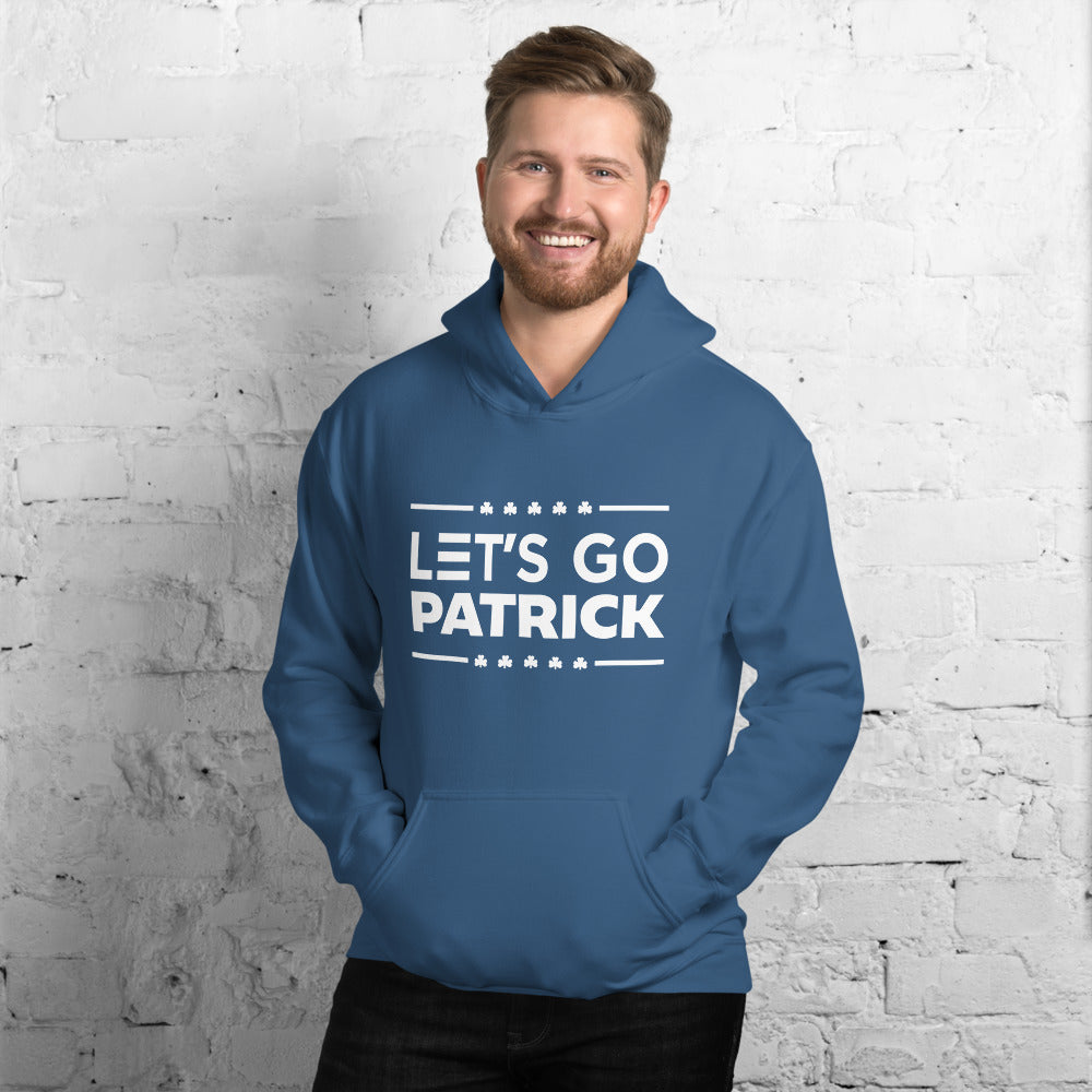 Irish Let's Go Patrick (Brandon) Shamrock Gildan Unisex Hoodie :Small-5XL