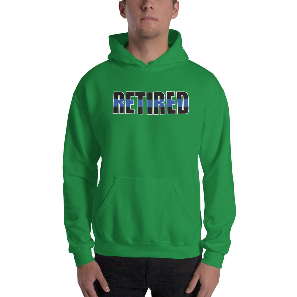 RETIRED Thin Blue Line Gildan Hooded Sweatshirt