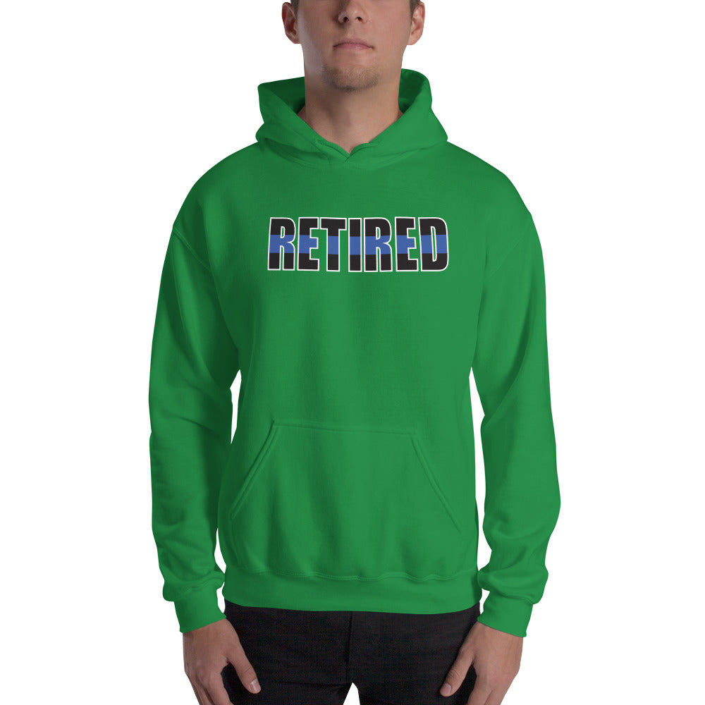 RETIRED Thin Blue Line  Gildan Hooded Sweatshirt