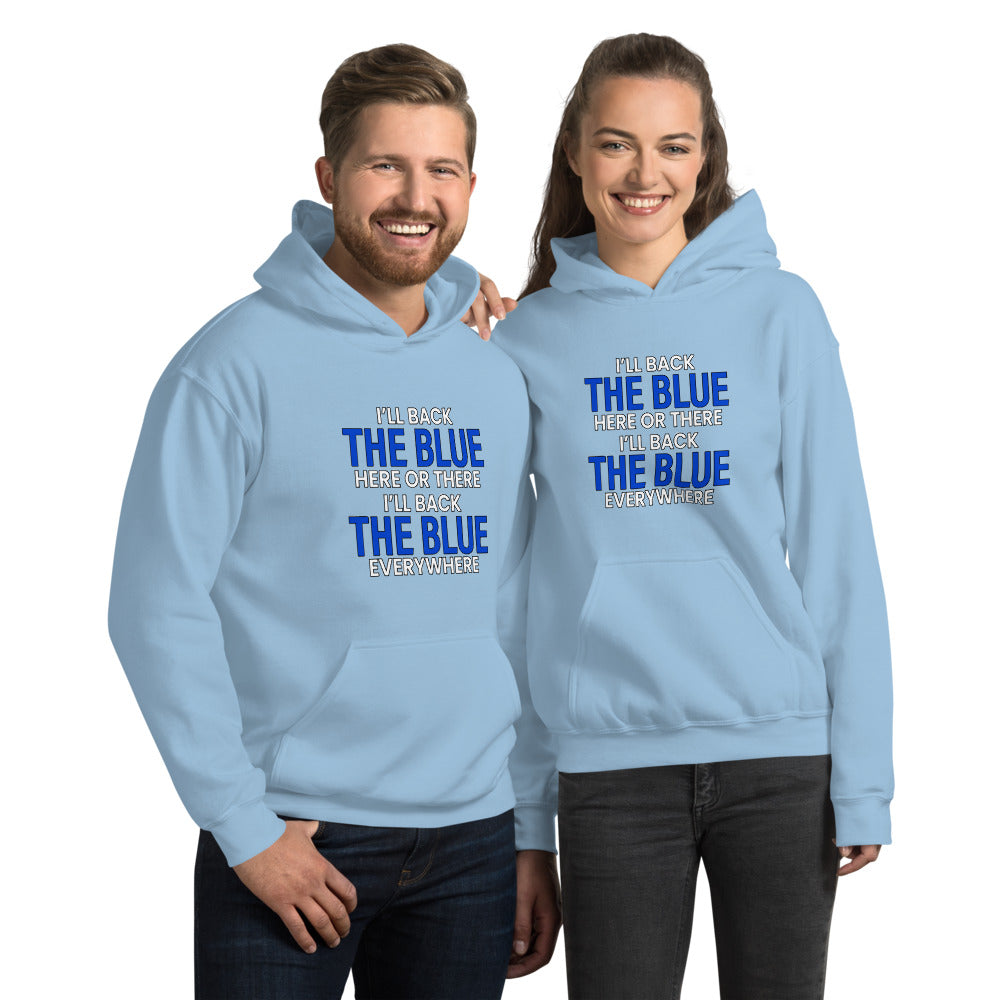 Back The Blue Everywhere Gildan Hoodie