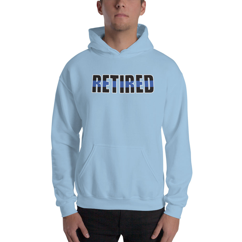 RETIRED Thin Blue Line Gildan Hooded Sweatshirt