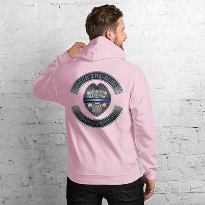 Back The Blue Honor And Respect Thin Blue Line Gildan Hoodie