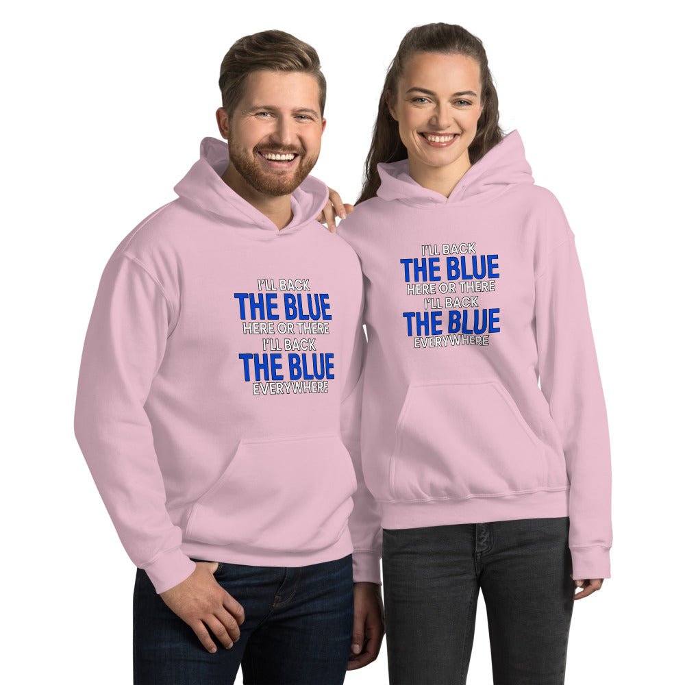 Back The Blue Everywhere Gildan Hoodie