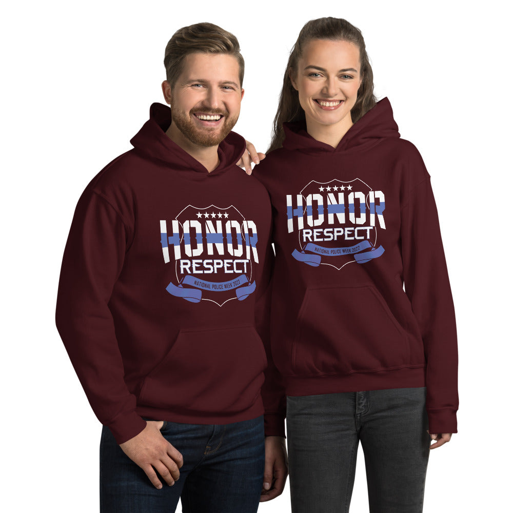 Honor And Respect National Police Week 2022 Gildan Unisex Hoodie