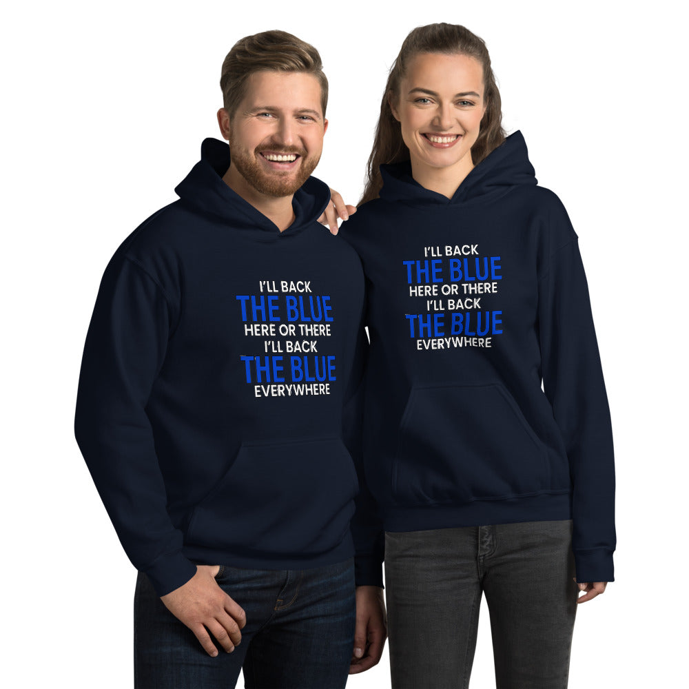 Back The Blue Everywhere Gildan Hoodie