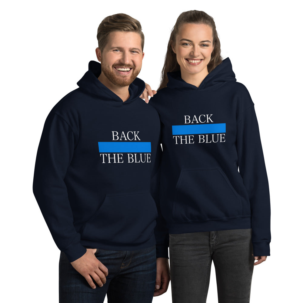 Back The Blue Line Blue Line Gildan Pocket Hoodie