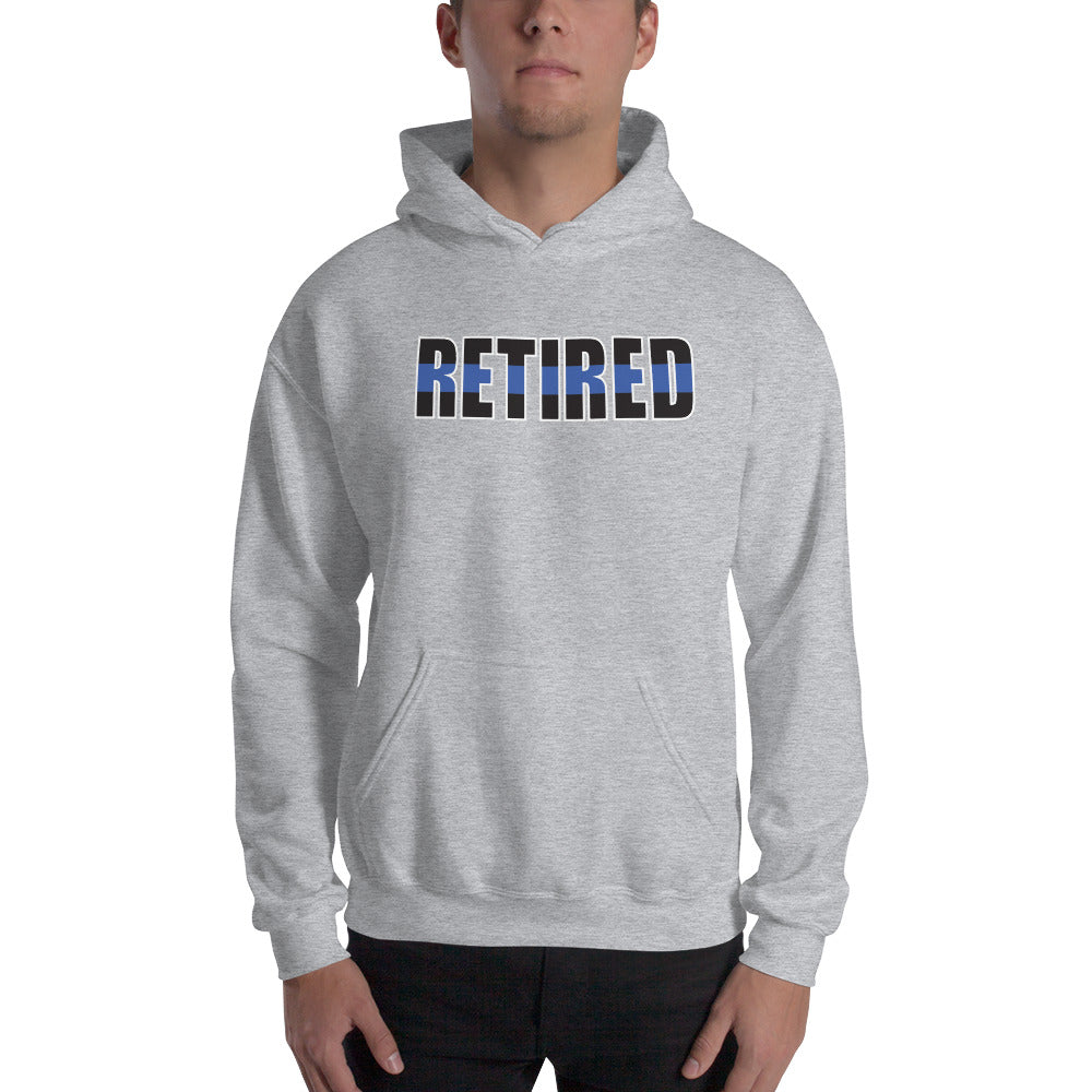 RETIRED Thin Blue Line Gildan Hooded Sweatshirt