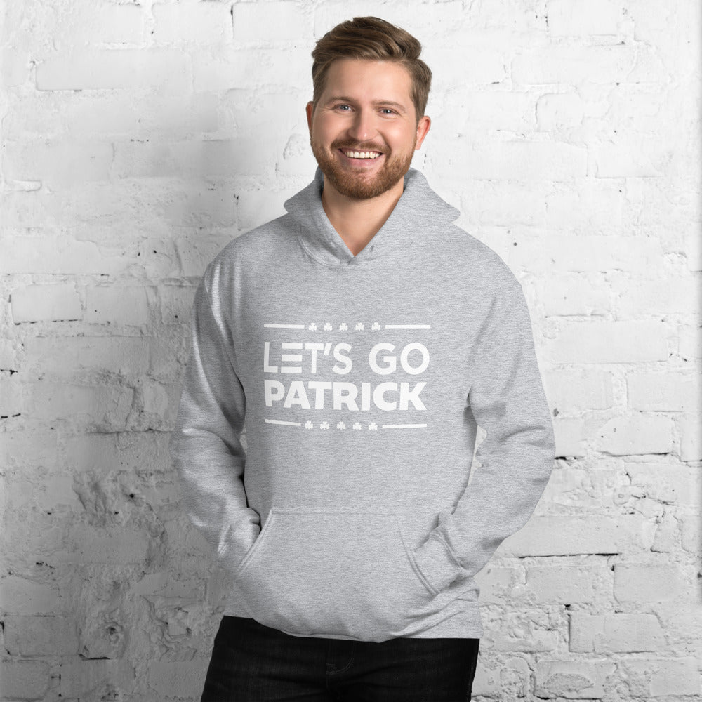 Irish Let's Go Patrick (Brandon) Shamrock Gildan Unisex Hoodie :Small-5XL