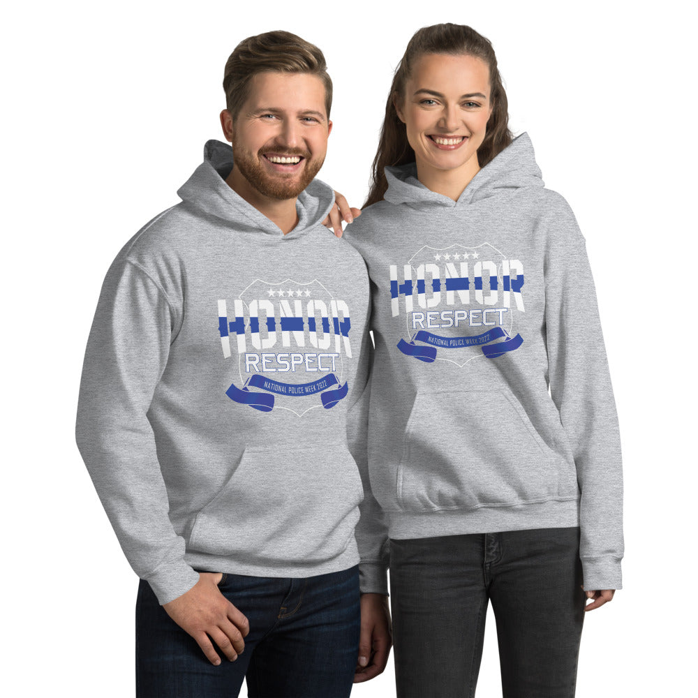 Honor And Respect National Police Week 2022 Gildan Unisex Hoodie