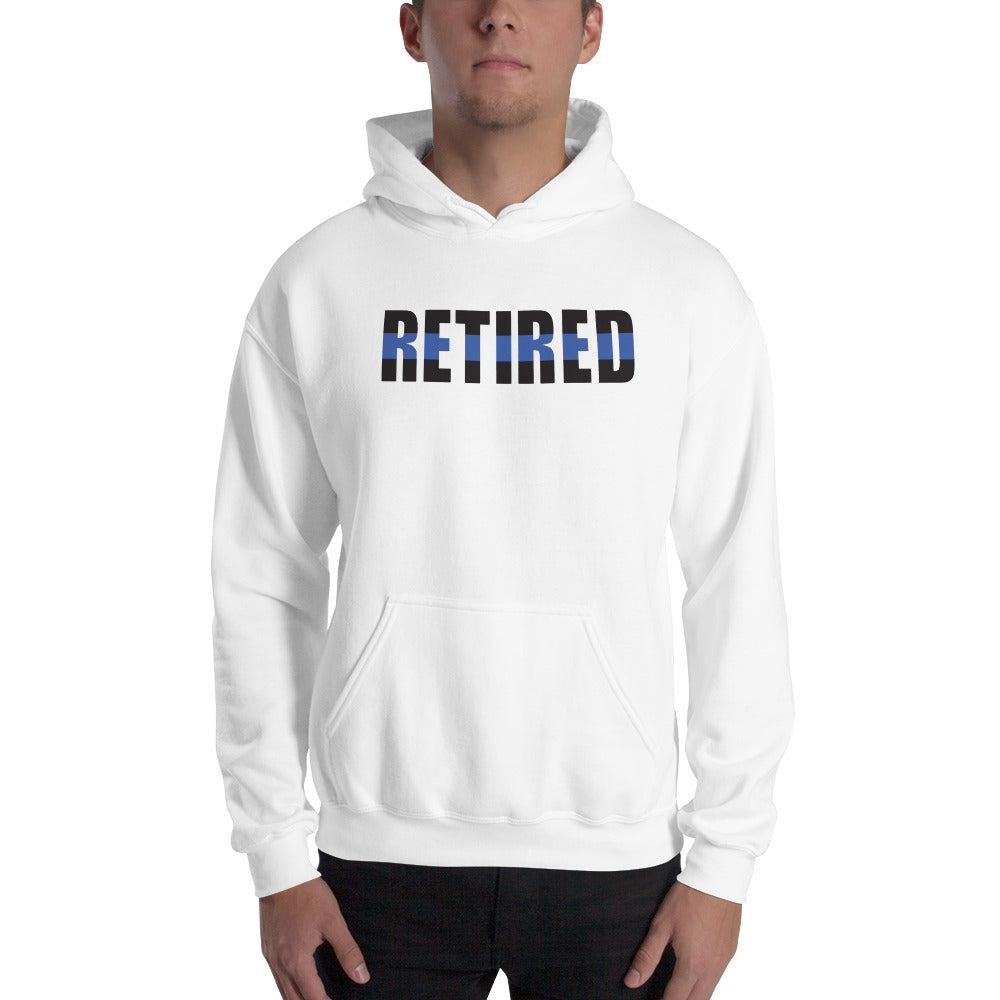 RETIRED Thin Blue Line  Gildan Hooded Sweatshirt