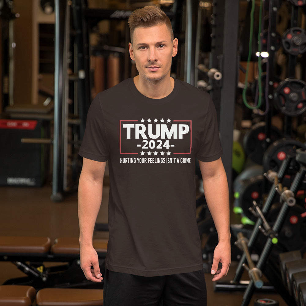 Trump 2024 Hurting Your Feelings Is Not A Crime Premium Bella Canvas Short-Sleeve Unisex T-Shirt XS-5XL