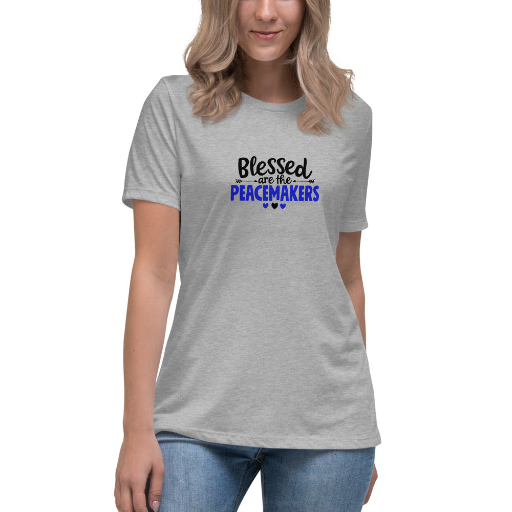 Blessed Are The Peacemakers Women's Relaxed Bella Canvas T-Shirt