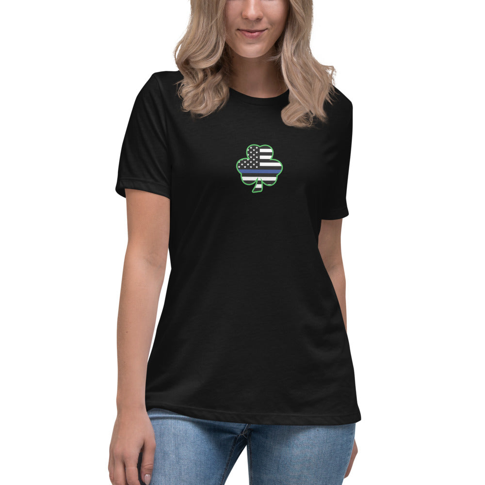 Thin Blue Line Premium Bella Canvas Tri Blend Women's Relaxed T-Shirt