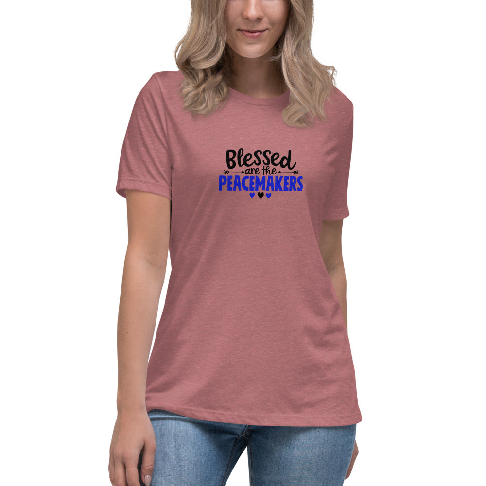 Blessed Are The Peacemakers Women's Relaxed Bella Canvas T-Shirt