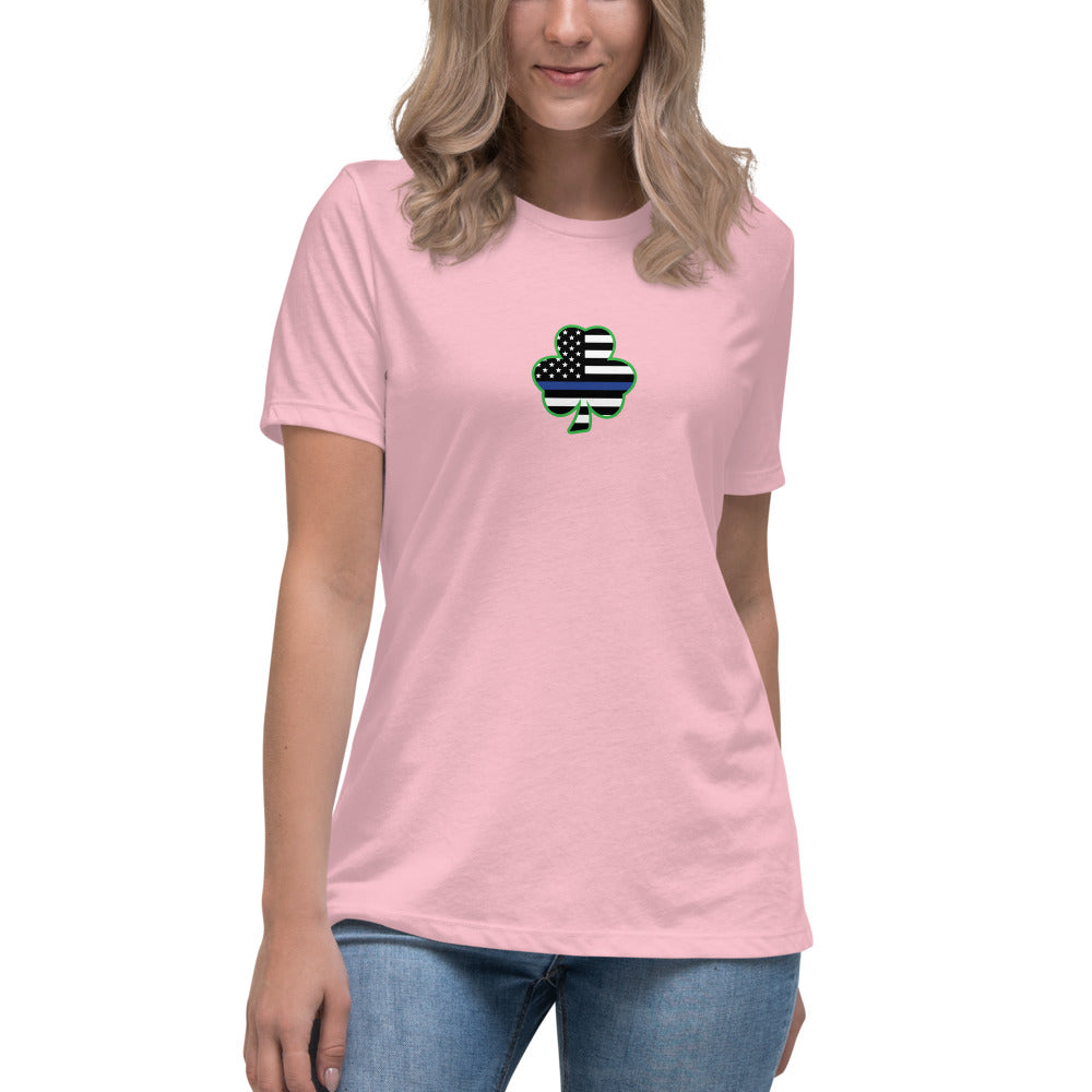 Thin Blue Line Premium Bella Canvas Tri Blend Women's Relaxed T-Shirt