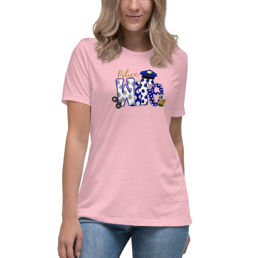 Police Wife Premium Bella Canvas Women's Relaxed T-Shirt