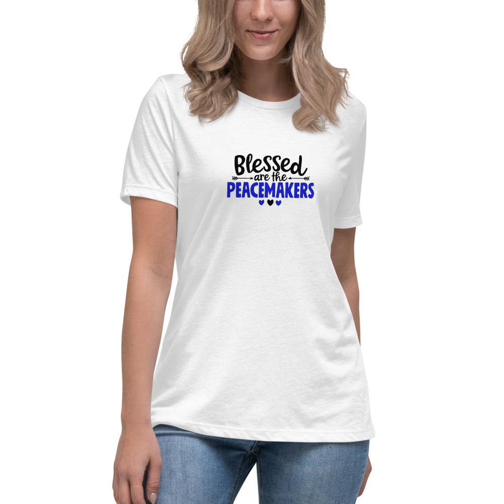 Blessed Are The Peacemakers Women's Relaxed Bella Canvas T-Shirt