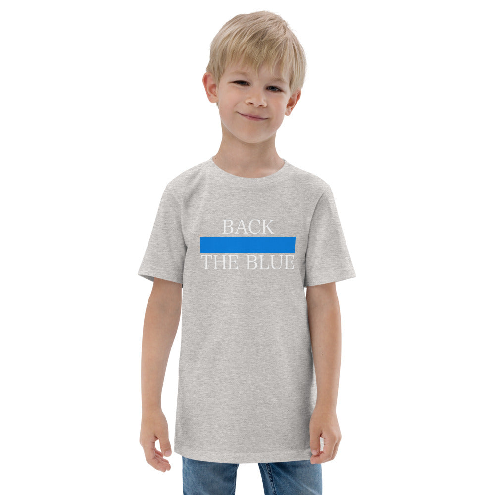 Back The Blue Thin Blue Line Youth Jersey T-Shirt