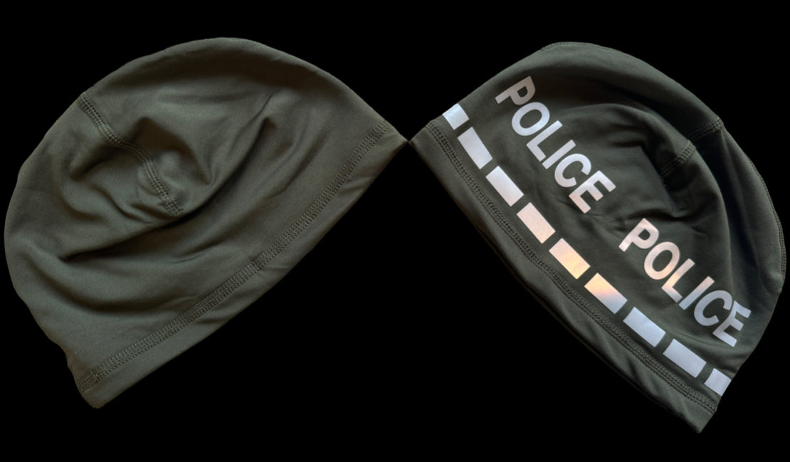 Police Beanie-Green Reversible POLICE