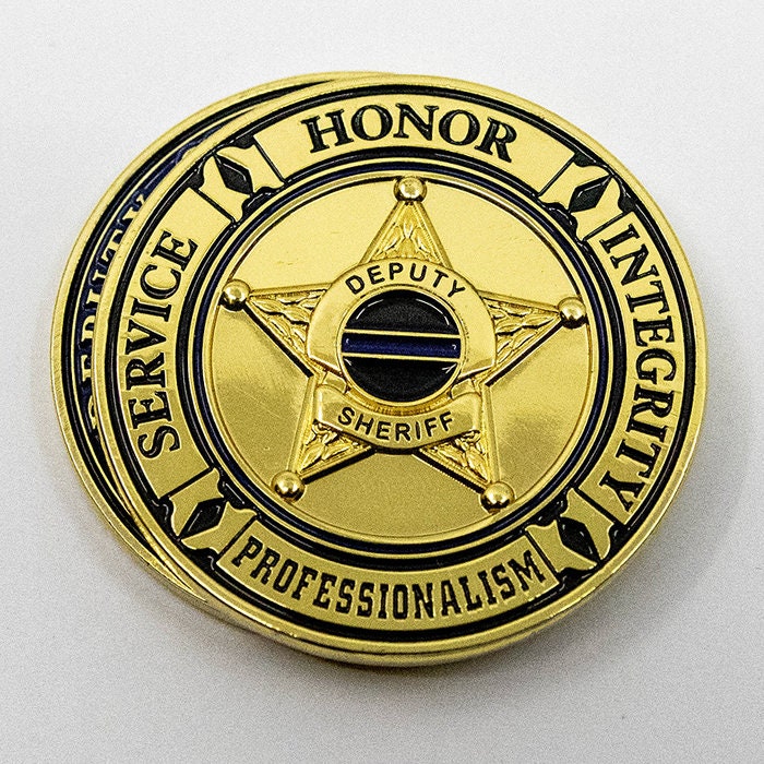 Deputy Sheriff's Prayer 5 Point Star Challenge Coin