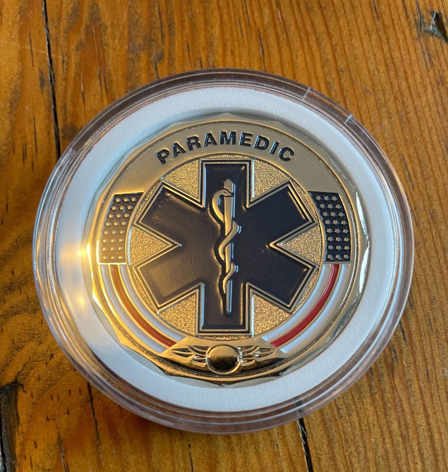 Paramedic Prayer Coin | Black Helmet Challenge Coin