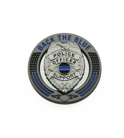 Back The Blue Thin Blue Line Police Support Pin