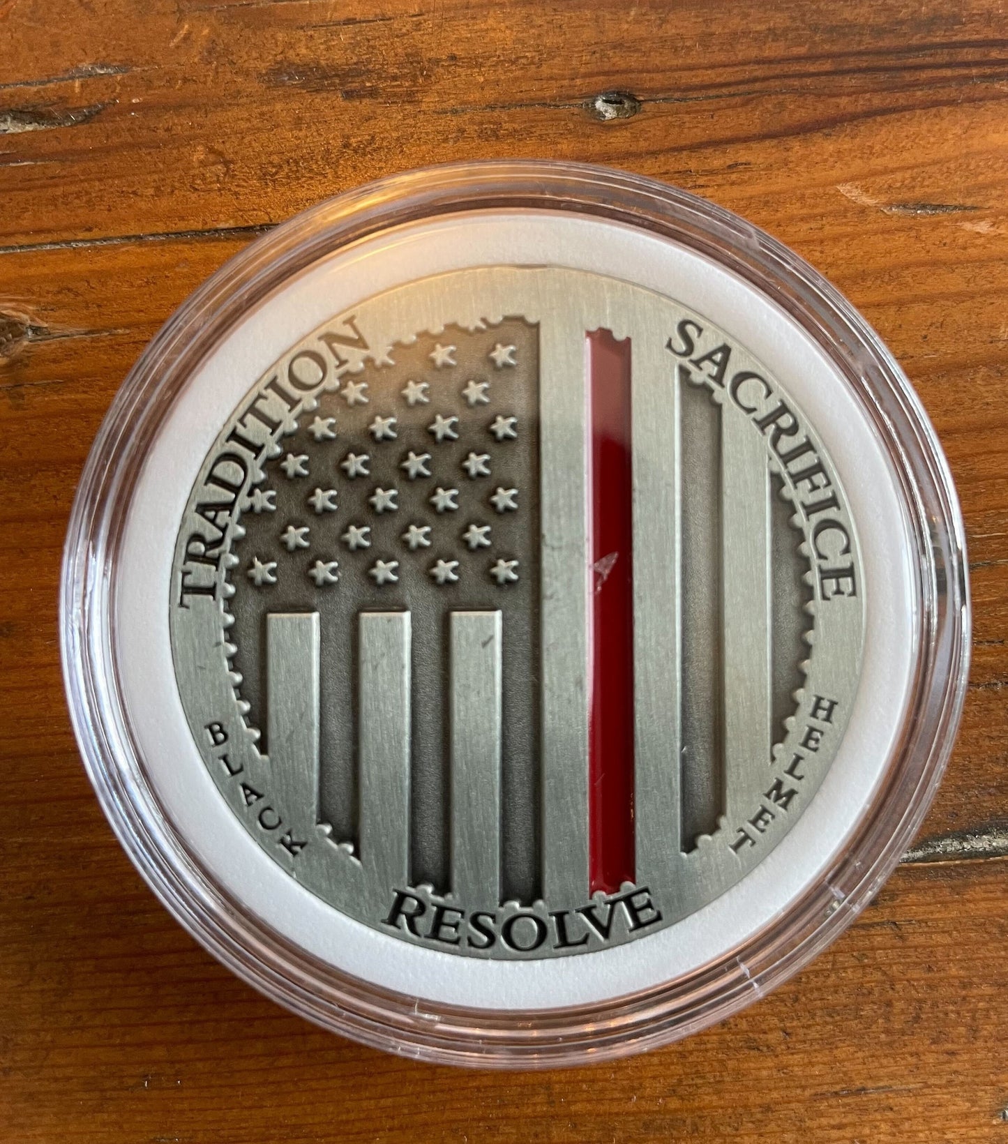 On These Principles We Stand Thin Red Line Challenge Coin