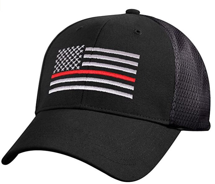 Thin Red Line USA Flag Tactical Mesh Back Hat