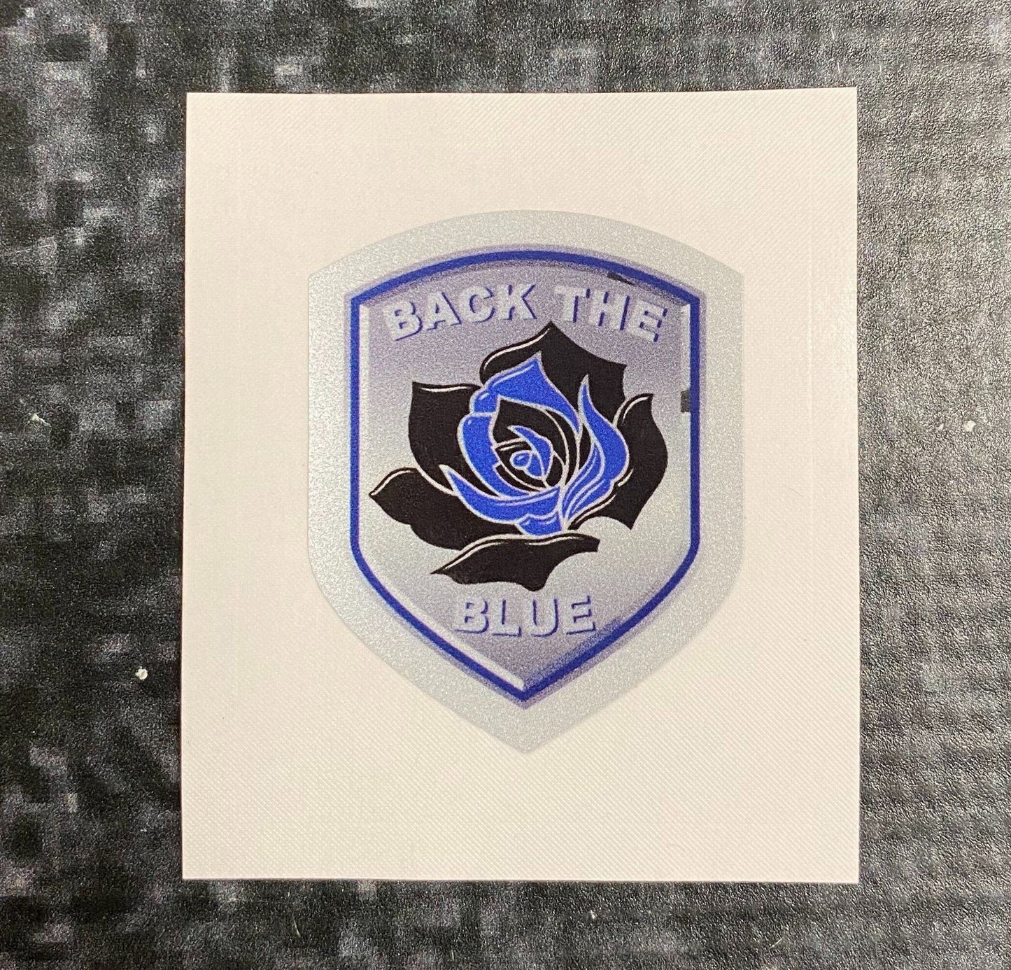 Donation Decal Back The Blue Rose Shield Decal