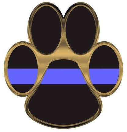 Thin Blue Line K-9 Paw Decal