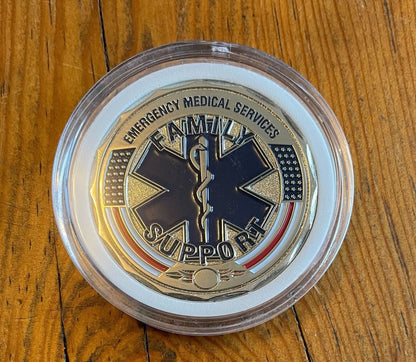 Family Support EMS Prayer Challenge Coin SKU: C131-0001