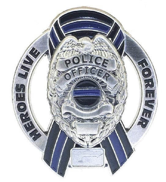 Heroes Live Forever Memorial Police Officer Pin SKU: PI241