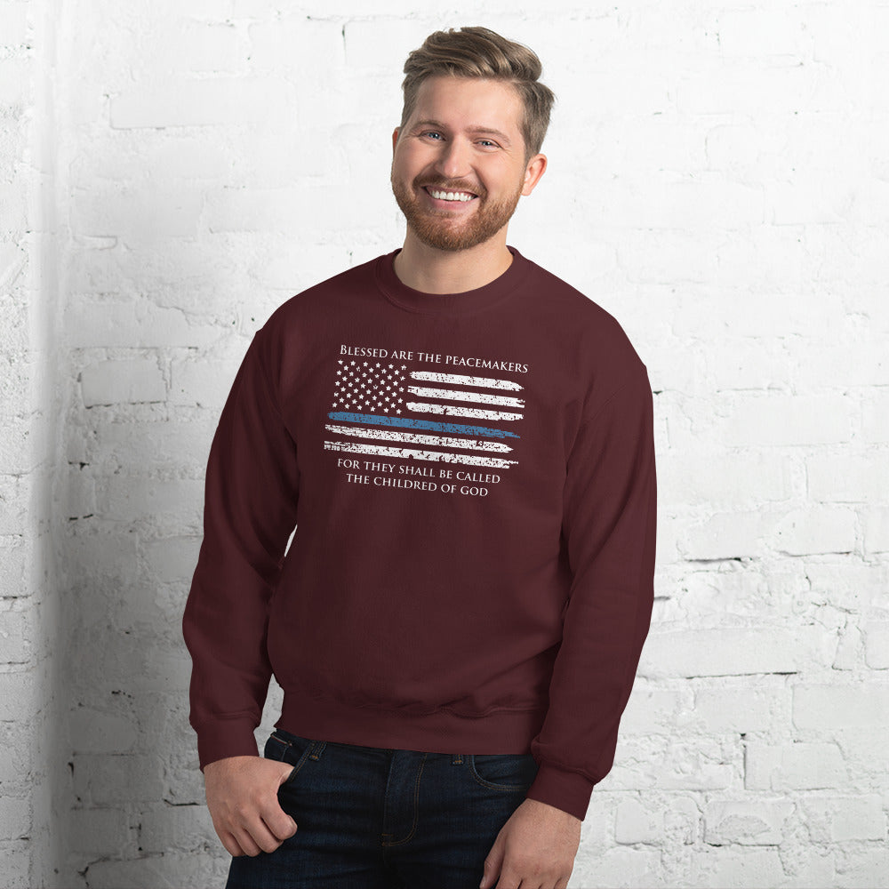 Blessed Are The Peacemakers Gildan Crew Neck Sweatshirt (SM-5XL)