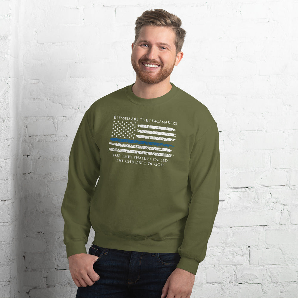 Blessed Are The Peacemakers Gildan Crew Neck Sweatshirt (SM-5XL)