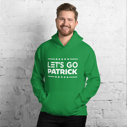 Irish Let's Go Patrick (Brandon) Shamrock Gildan Unisex Hoodie :Small-5XL
